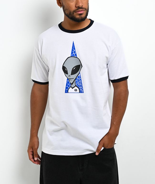 Alien Workshop Visitor White & Black Ringer T-Shirt - Alien Workshop