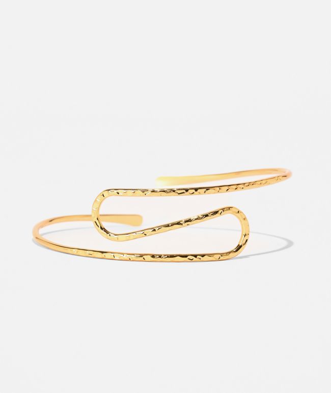 Ella Shea S Dimpled Gold Arm Cuff - Ella Shea