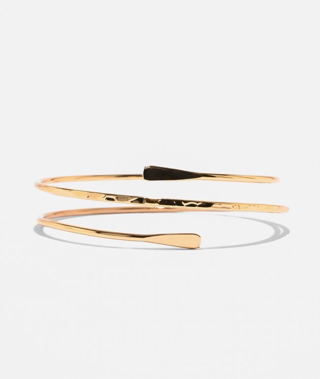 Ella Shea Spiral Gold Arm Cuff - Ella Shea
