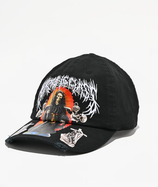 Lurking Class by Sketchy Tank Altar Black Strapback Hat - Lurking Class by Sketchy Tank