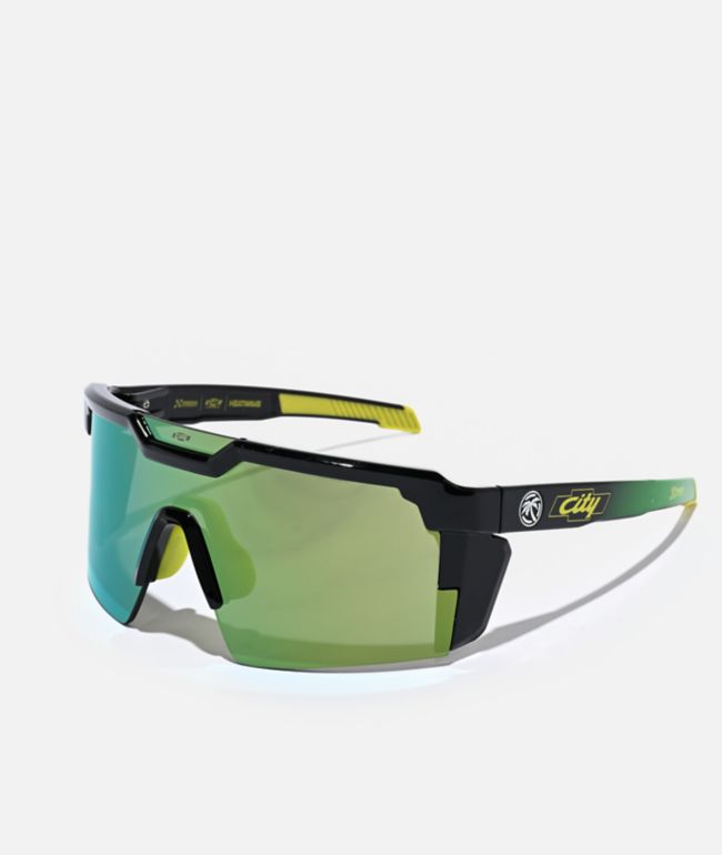 Heat Wave x City Chevrolet x Hendrick Motorsports Future Tech Z87+ Radium Green Sunglasses - Heat Wave