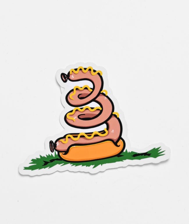 Sausage No Ketchup On Me Sticker - Sausage Skateboards