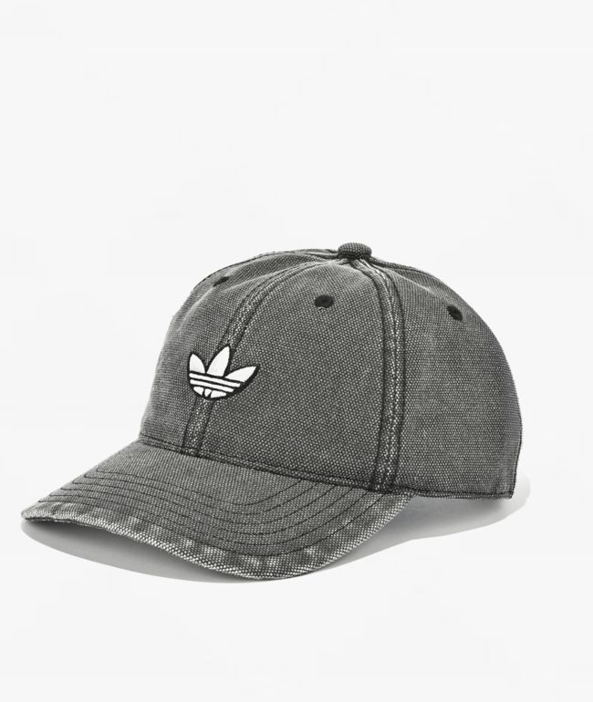adidas Italian Dye Black Wash Strapback Hat - adidas
