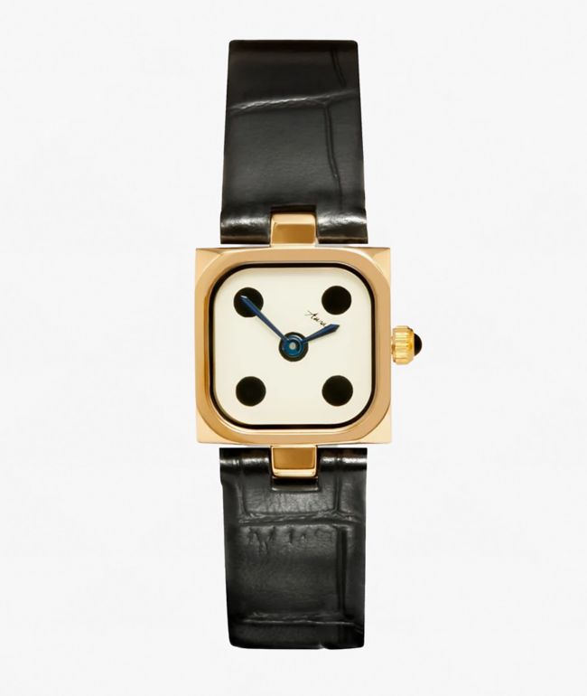 AURA Dice Gold & Black Analog Watch - AURA Watches