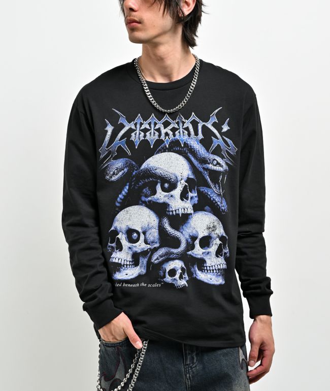 Vitriol Serpents Reign Black Long Sleeve T-Shirt - Vitriol