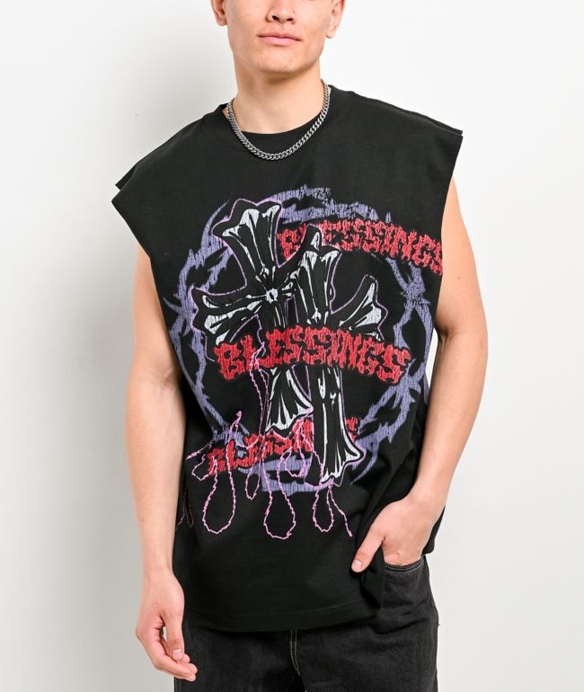 Ninth Hall Maxxxed Out Black Wash Tank Top - Ninth Hall