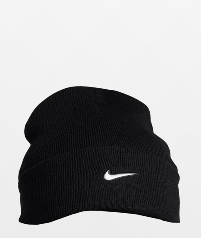 Nike Peak Swoosh Black Beanie - Nike
