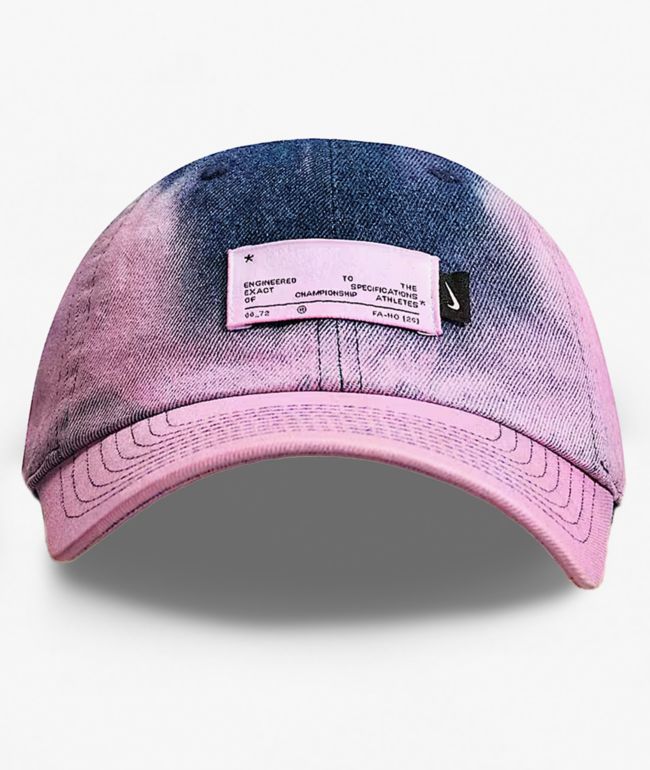 Nike Dad Unstructured Pink Wash Denim Strapback Hat - Nike