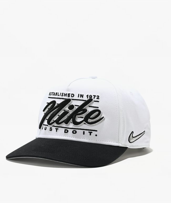 Nike Two-Tone Black & White Snapback Hat - Nike