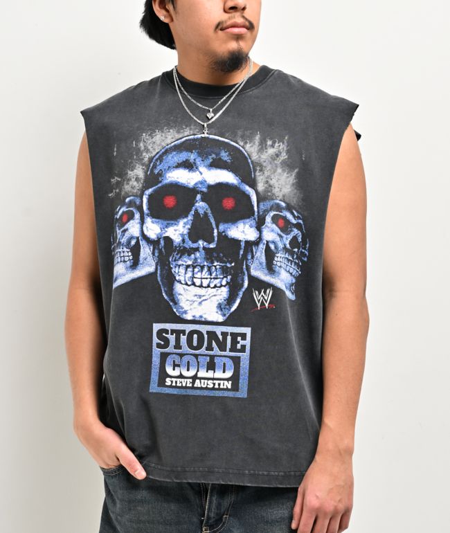 WWE Bad To The Bonz Black Wash Tank Top | Zumiez