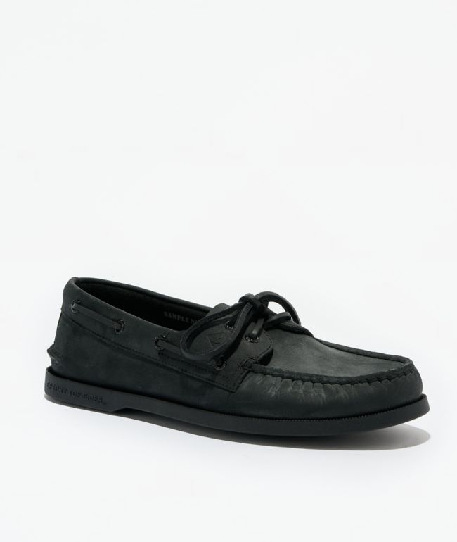 Sperry Authentic Original™ 2-Eye Black Leather Boat Shoes  - Sperry