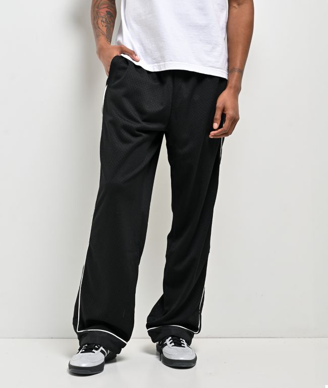 Shaka Wear Super Mesh Black Track Pants - Shaka Wear