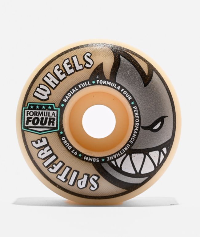 Spitfire Formula Four Radial Natural 58mm 97a Skateboard Wheels - Spitfire