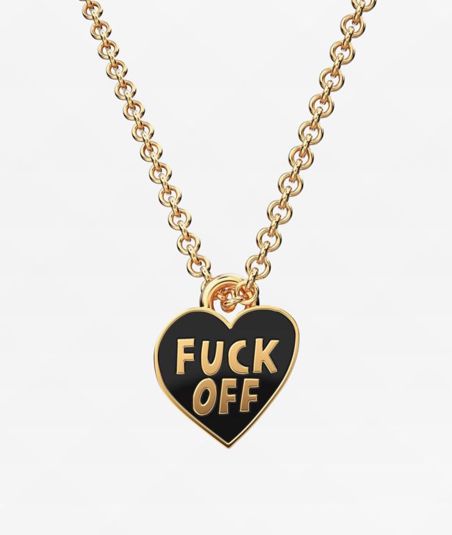 Yellow Owl Workshop F*ck Off Heart Necklace - Yellow Owl Workshop