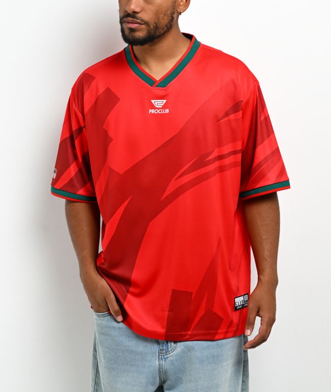 Pro Club Portugal Red Soccer Jersey - Pro Club
