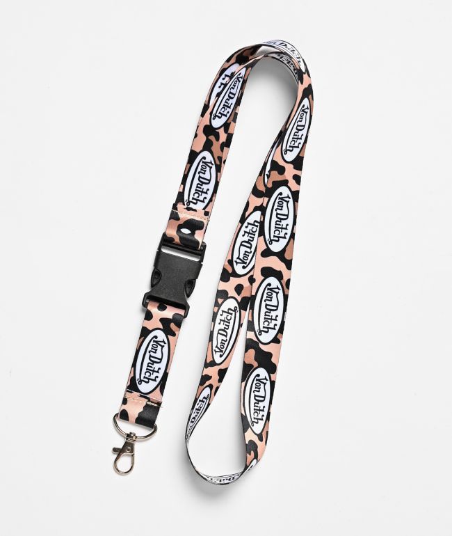 Von Dutch TM Logo Leopard Lanyard - Von Dutch