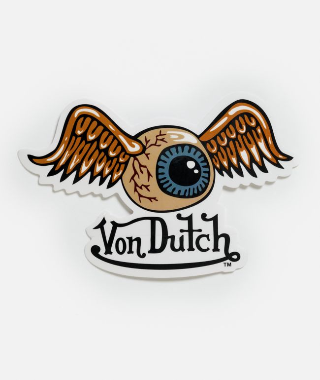 Von Dutch Flying Eyeball Sticker - Von Dutch
