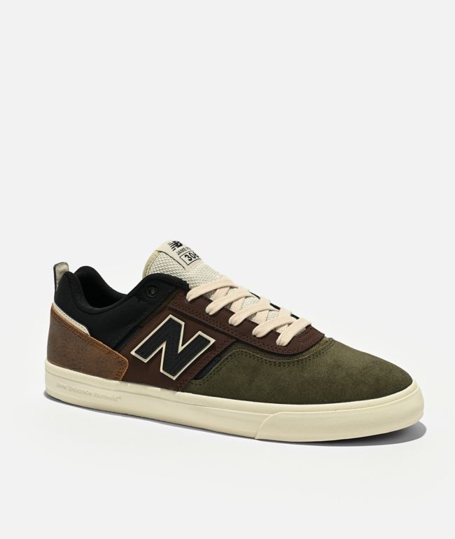 New Balance Numeric 306 Jamie Foy Olive & Brown Skate Shoes - New Balance