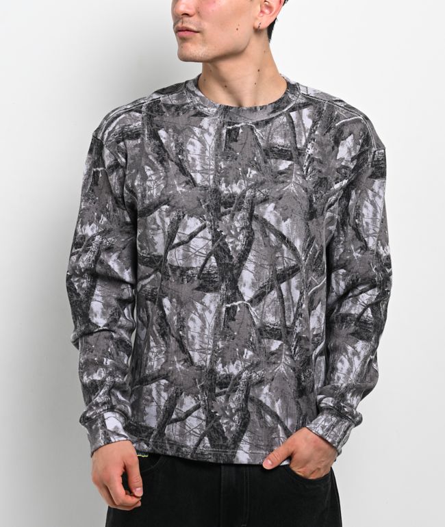 ITA Flux Grey Camo Thermal Long Sleeve T-Shirt - ITA