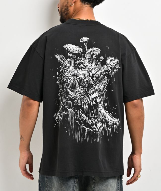 Lurking Class by Sketchy Tank Fun Guy Black T-Shirt - Lurking Class by Sketchy Tank