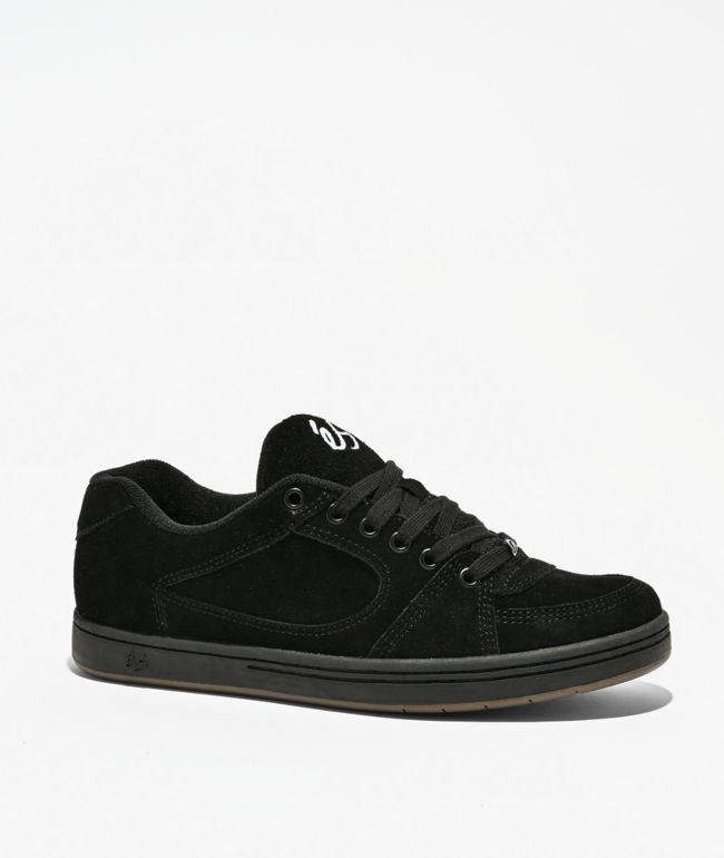 eS Accel Black Skate Shoes - eS