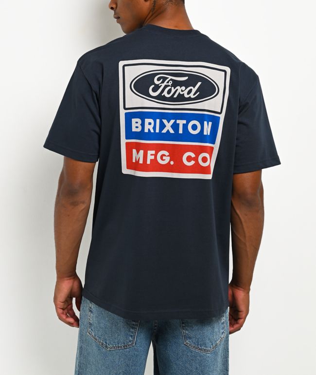 Brixton x Ford Service Dept. Navy Pocket T-Shirt - Brixton
