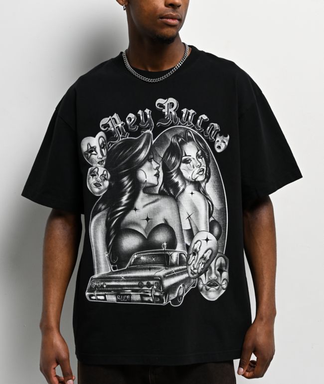 Hey Ruca Mirror Mirror Black T-Shirt - Hey Ruca