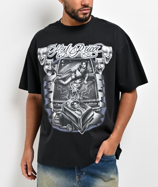 Hey Ruca Mini Truck Black T-Shirt - Hey Ruca