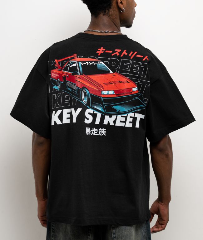Key Street Kaido Racer Black T-Shirt - Key Street