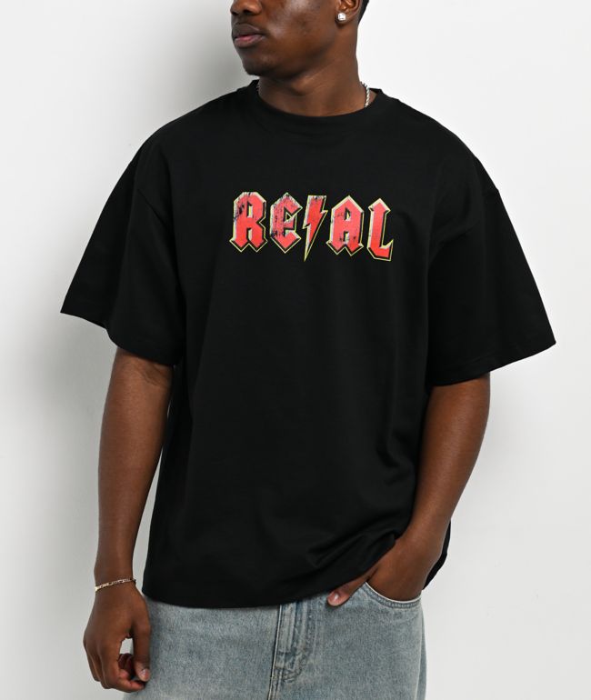 Real Deeds Black T-Shirt - Real Skateboards