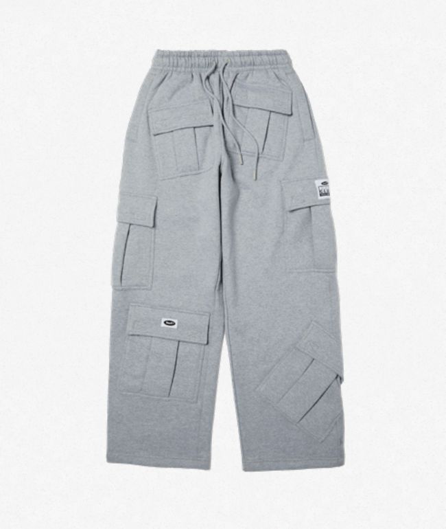 HUF x Pro Club Grey Cargo Sweatpants - HUF