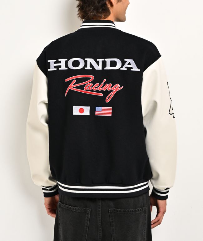 Honda Breed Navy & White Varsity Jacket - Honda