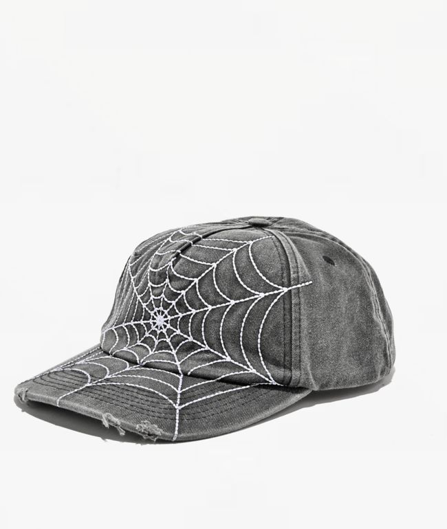 Learn To Forget Spiderweb Grey Snapback Hat - LTF