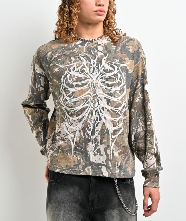 Ninth Hall Aven Flames Grey Sherpa Zip Hoodie | Zumiez