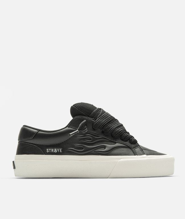 Straye Logan Puff Black Bevel Skate Shoes - Straye