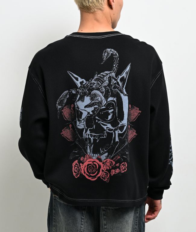 Empyre Scorpio Season Black Thermal Long Sleeve T-Shirt - Empyre