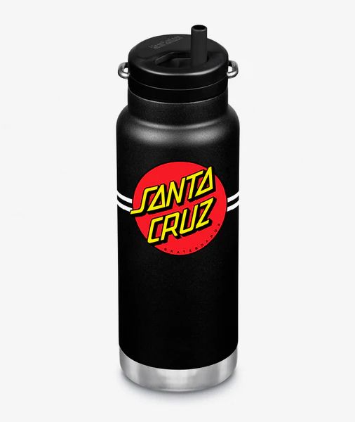 Klean Kanteen x Santa Cruz Classic Dot TKWide Black Water Bottle 32 oz - Klean Kanteen