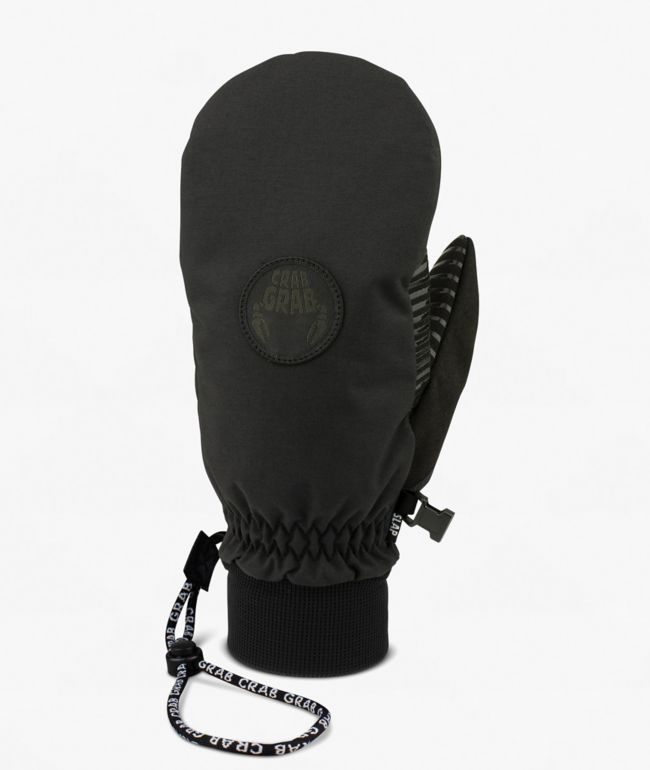 Crab Grab Slap Stealth 15K Snowboard Mittens - Crab Grab