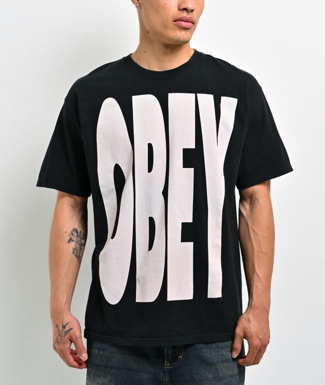 Obey Extended Black T-Shirt - Obey