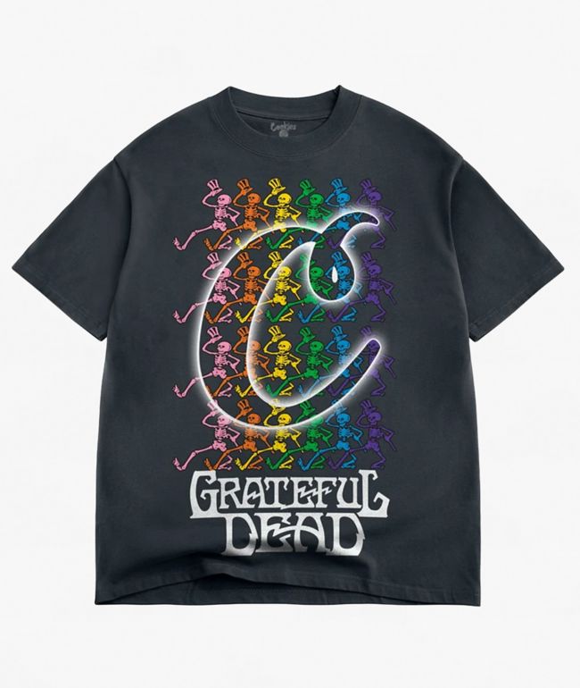 Cookies x Grateful Dead Skeleton Dance Black T-Shirt - Cookies Clothing