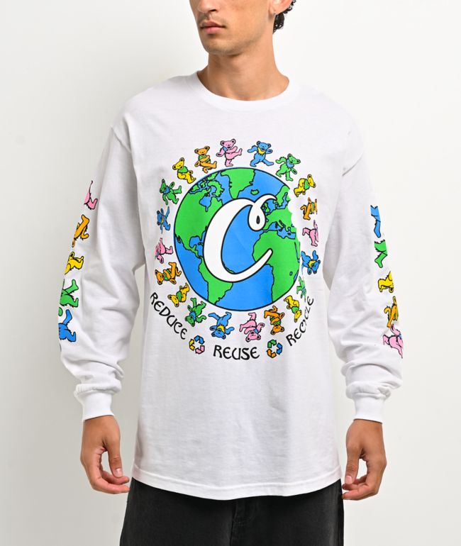 Cookies x Grateful Dead Reduce, Reuse, Recycle White Long Sleeve T-Shirt - Cookies Clothing