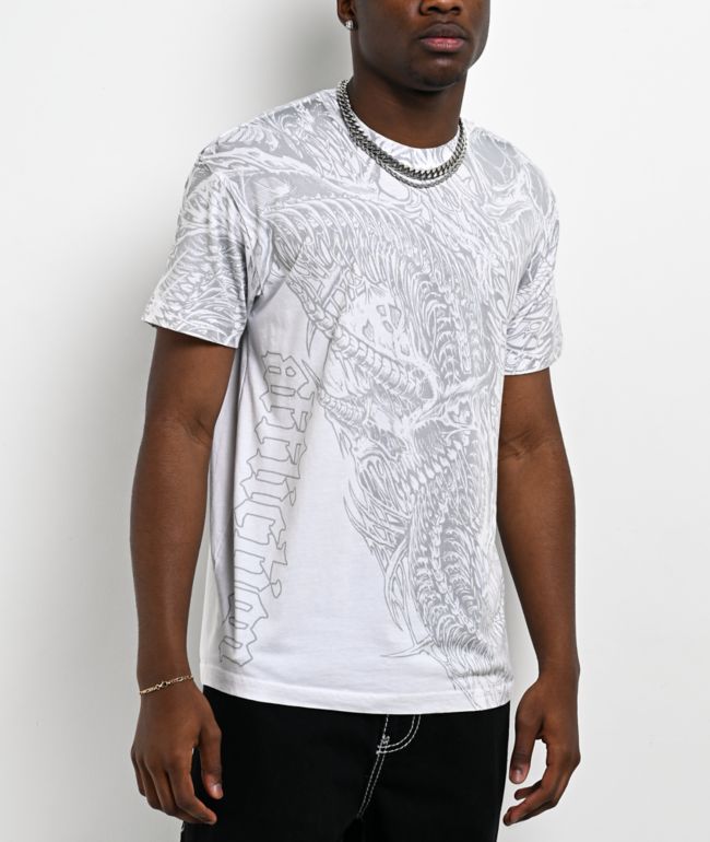 Affliction Caustic Abyss White T-Shirt - Affliction