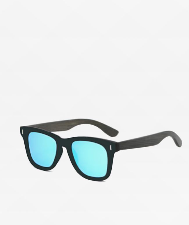 Maple Eyewear Pa'ia Black & Blue Sunglasses - Maple Eyewear