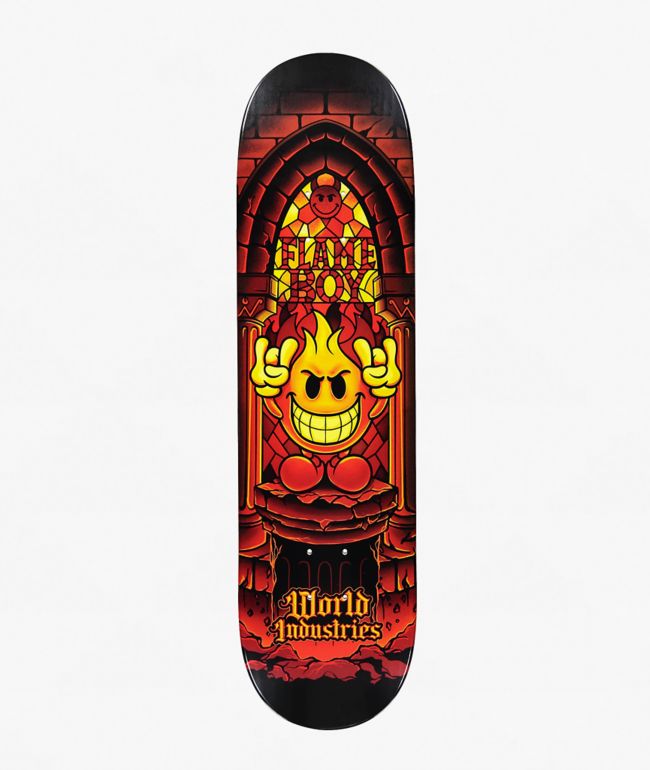 World Industries Flame Boy Stained Glass 8.25" Skateboard Deck - World Industries