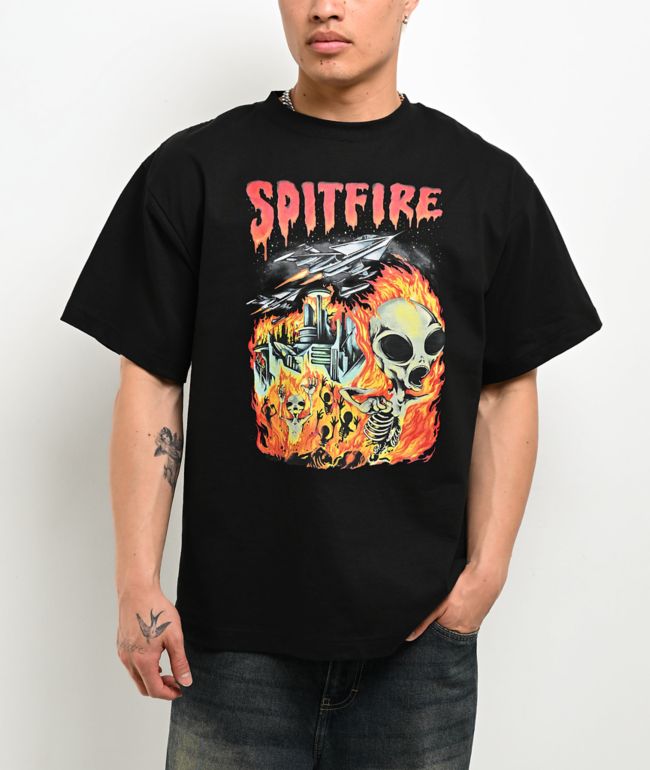 Spitfire Invasion Black T-Shirt - Spitfire