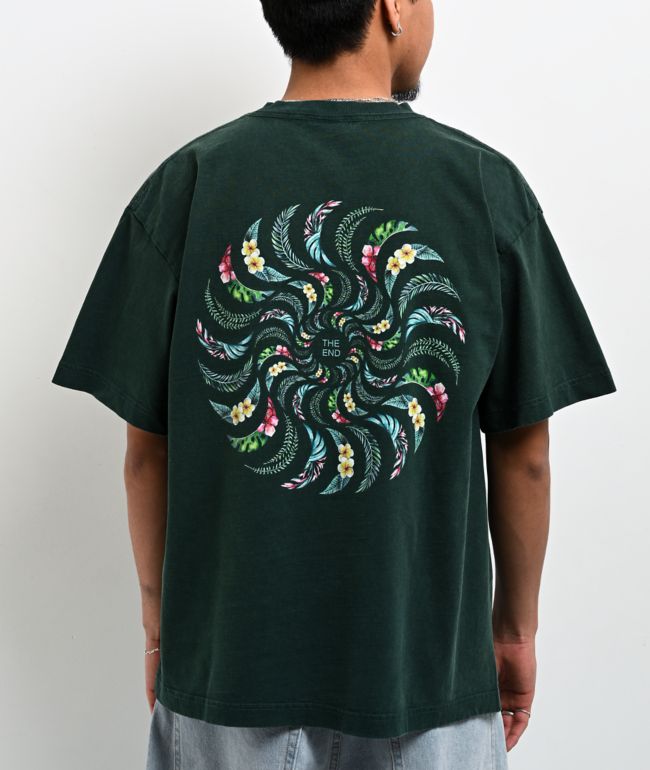 Spitfire Floral Classic Green T-Shirt - Spitfire
