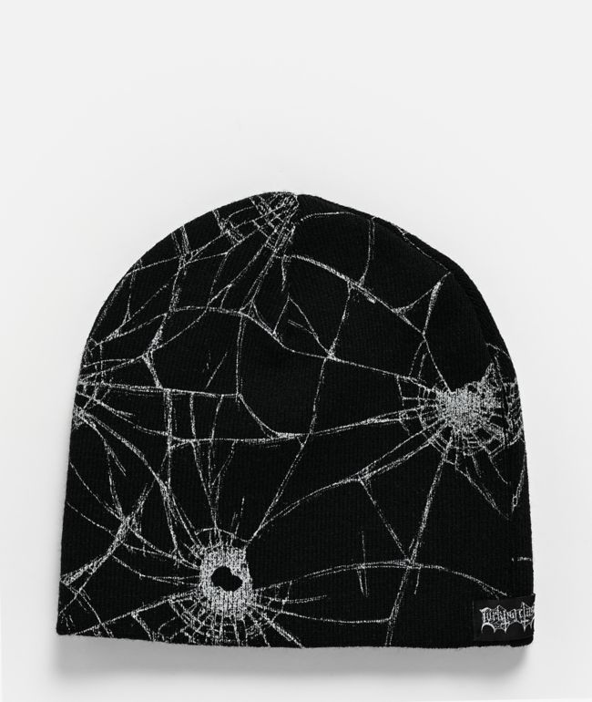 Lurking Class by Sketchy Tank Penalty Shot Black Skully Beanie - Lurking Class by Sketchy Tank