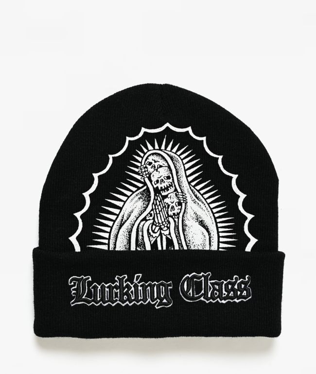 Lurking Class by Sketchy Tank Muerte Cuff Black Beanie - Lurking Class by Sketchy Tank