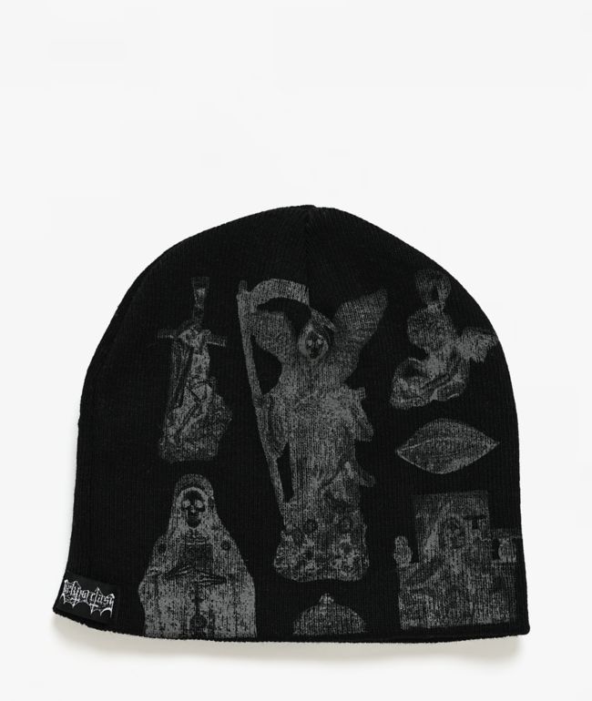 Lurking Class by Sketchy Tank Altar Black Skully Beanie - Lurking Class by Sketchy Tank
