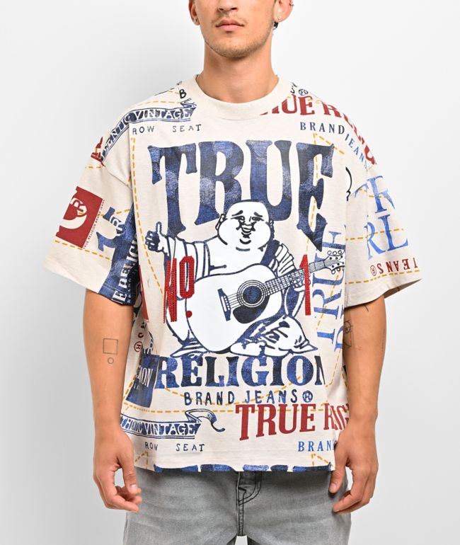 True Religion No.1 Beige T-Shirt - True Religion